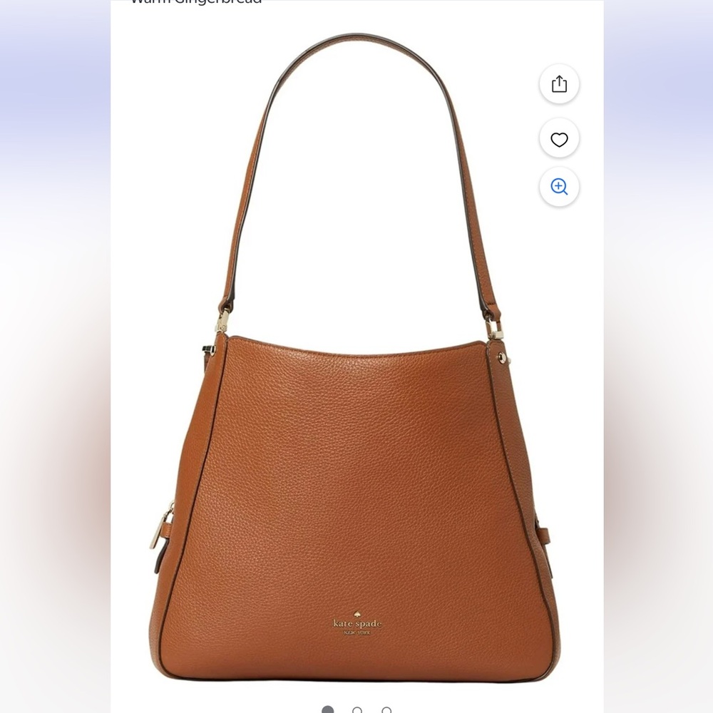 Michael Kors New Brown Leather Shoulder Bag - Picture 3 of 8